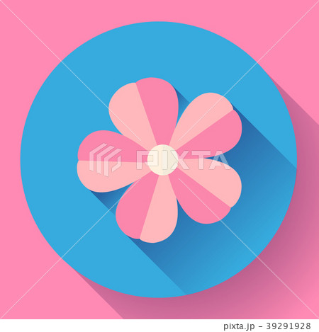 Frangipani flower icon Nature symbol - flower 39291928
