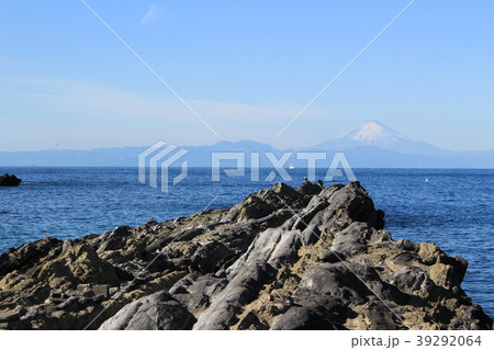 三浦半島城ケ島・灘ケ崎と富士山 39292064