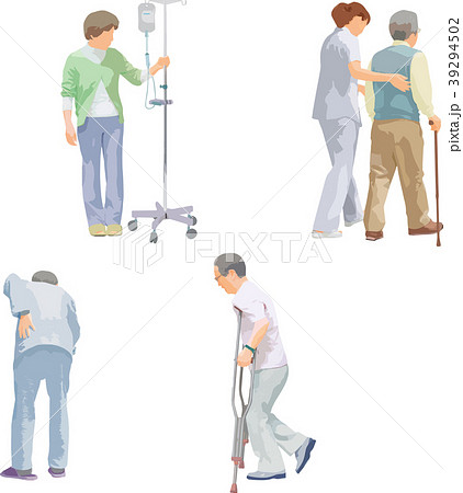 全身人物イラスト_医療ケア 全身人物イラスト_医療ケア 39294502