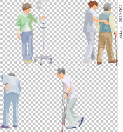 全身人物イラスト_医療ケア 全身人物イラスト_医療ケア 39294502