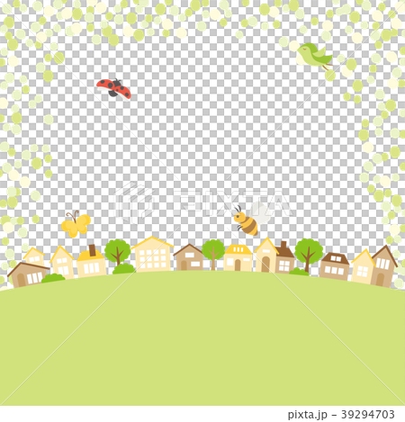 新綠色季節都市風景 39294703