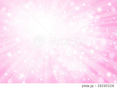 ピンク放射状キラキラした背景 39295328
