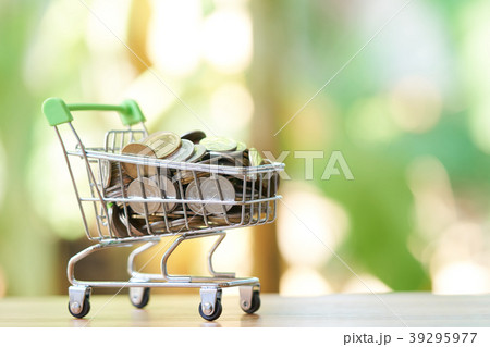 Saving money concept of collecting coins  39295977