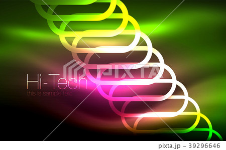 Glowing ellipses dark background, waves and swirl Glowing ellipses dark background, waves and swirl 39296646