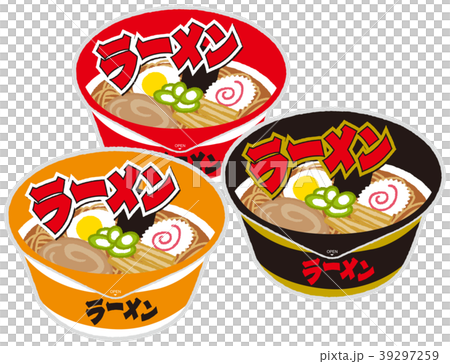 カップラーメンのイラスト素材