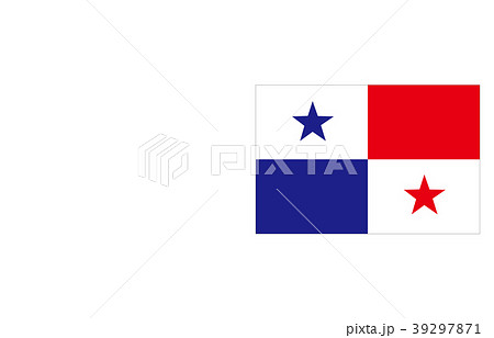 世界の国旗パナマのイラスト素材