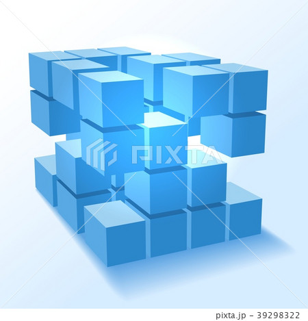 Stacked block cubes 39298322