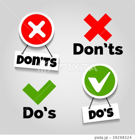 Do and dont icons Do and dont icons 39298324