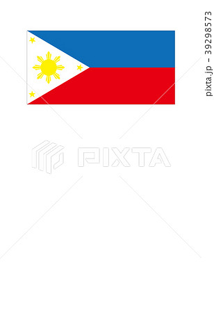 世界の国旗フィリピンのイラスト素材