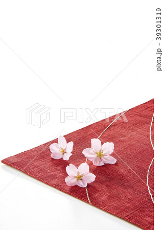 桜 ランチョンマット 和風テイストの写真素材