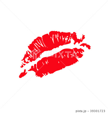 Print of lips kiss vector background 39301723