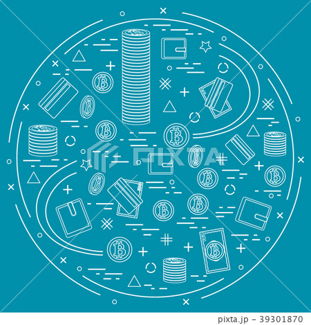 different money, investment and financial icons 39301870