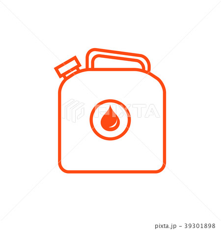 Stylized icon of the canister of gasoline Stylized icon of the canister of gasoline 39301898
