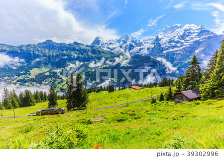Majestic panoramic view of Eiger, Monch, Jungfrau 39302996