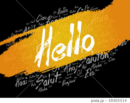 Hello word cloud in different languages Hello word cloud in different languages 39303314