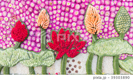 Detail of flower decoration for Lotus picture  39303890