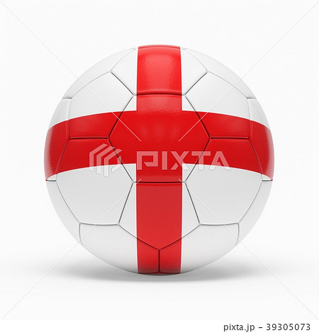 3d rendering of soccer ball with England flag 39305073