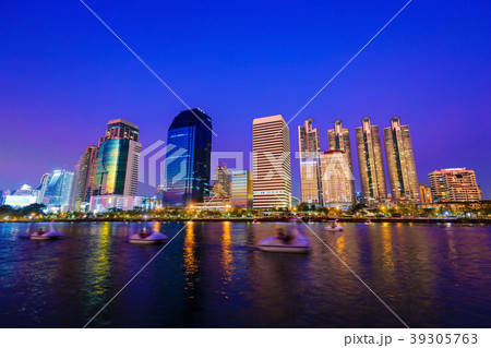 city view at Benjakitti Park, Bangkok, Thailand city view at Benjakitti Park, Bangkok, Thailand 39305763