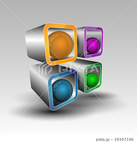 3d rectangles with spheres inside 3d rectangles with spheres inside 39307190