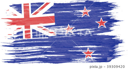 art brush watercolor painting New Zealand flag art brush watercolor painting New Zealand flag 39309420