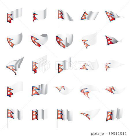 Nepal flag, vector illustration 39312312