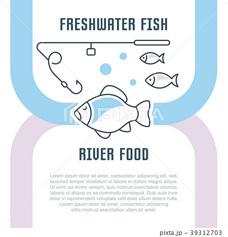 Website Banner and Landing Page of River Food. 39312703