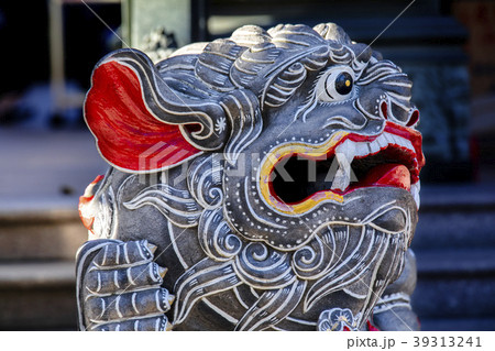 こま犬 刻まれた 刻んだ 39313241