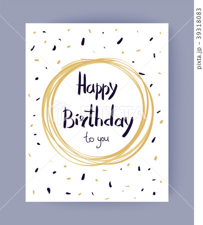 Happy Birthday to You Congrats Vector Illustration 39318083