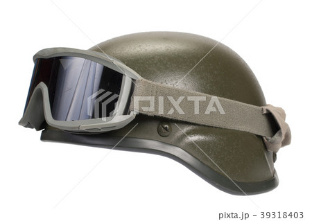 kevlar helmet with camouflage cover and goggles kevlar helmet with camouflage cover and goggles 39318403
