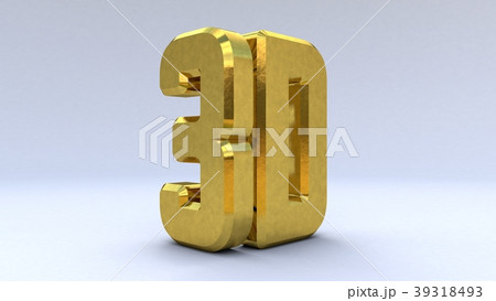 illustration Large three-dimensional logo on a 39318493