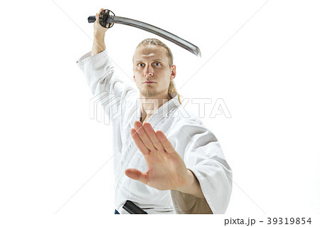 The young man are training Aikido at studio The young man are training Aikido at studio 39319854