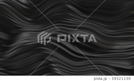 Abstract black rubber waves 39321130