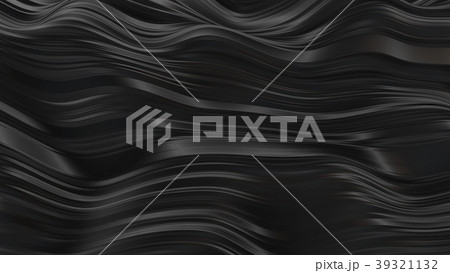 Abstract black rubber waves 39321132