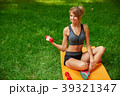 girl in the park and engaged in various exercises 39321347