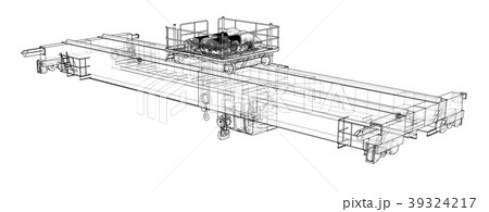 Overhead crane sketch Overhead crane sketch 39324217
