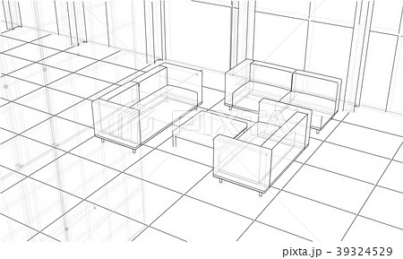 Office interior sketch 39324529