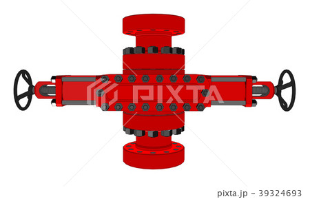 Blowout preventer. 3d illustration 39324693