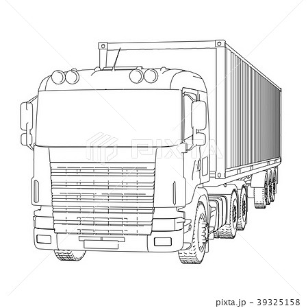 Logistic by Container truck 39325158