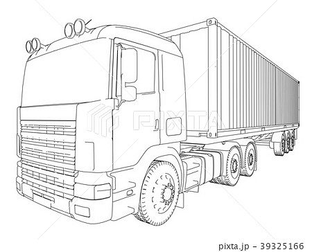 Logistic by Container truck Logistic by Container truck 39325166