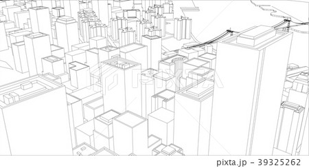 Wire-frame New York City, Blueprint Style Wire-frame New York City, Blueprint Style 39325262
