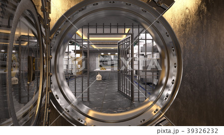 金庫室のイラスト素材