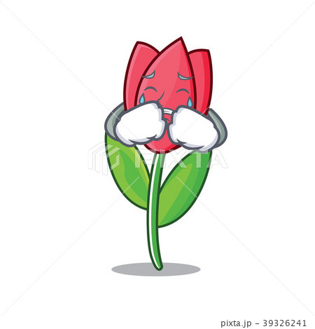 Crying tulip mascot cartoon style Crying tulip mascot cartoon style 39326241