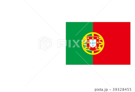 世界の国旗ポルトガルのイラスト素材