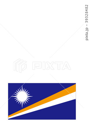 世界の国旗マーシャル諸島のイラスト素材