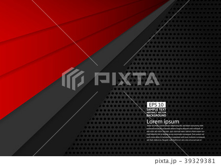 Black and red color geometric abstract background 39329381