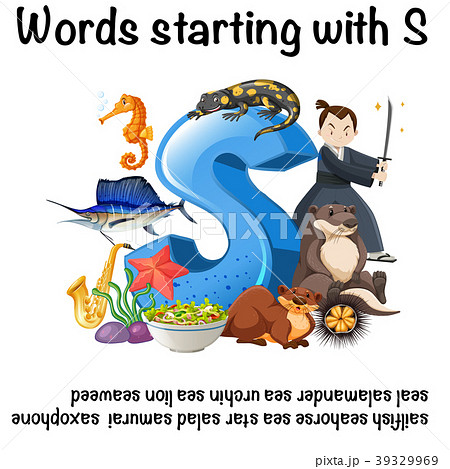 English poster for words starting with s English poster for words starting with s 39329969