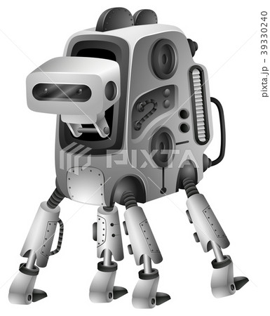 Modern robot with four legs 39330240