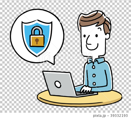 男性：インターネット、セキュリティ 39332193