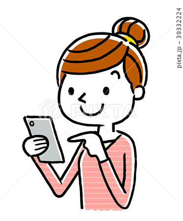 Woman Smartphone Stock Illustration