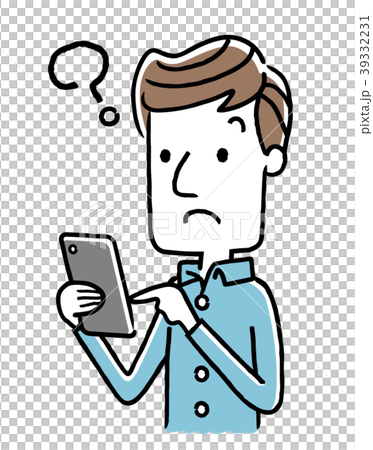 男性:スマートフォン 男性:スマートフォン 39332231